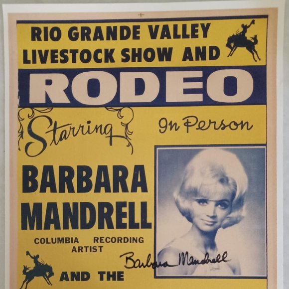 1967 Barbara Mandrell SIGNED Original Concert Poster REPRODUCTION (RP) - Picture 4 of 4
